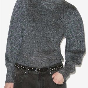 Isabel Marant Etoile Silver and Black Sweater